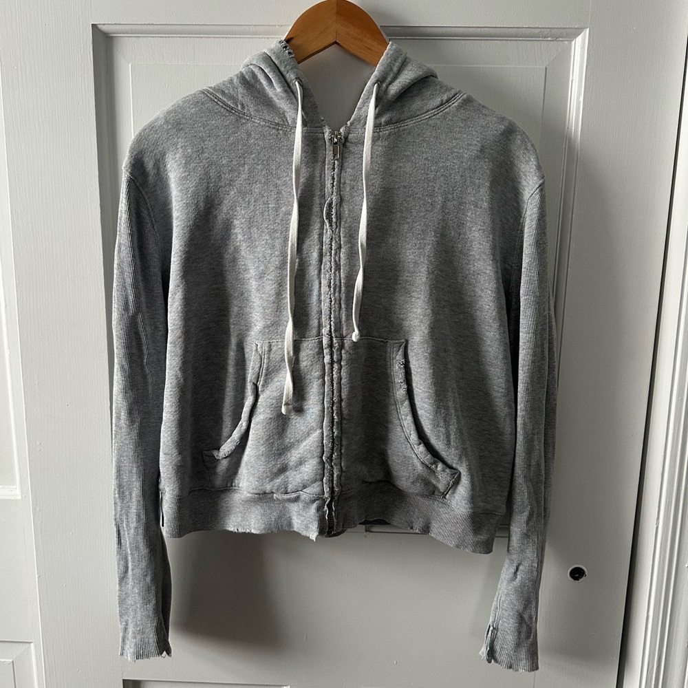 Sincerely Jules For Bandier - Distressed Zip Up